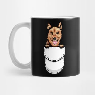 Funny Finnish Spitz Pocket Dog Mug